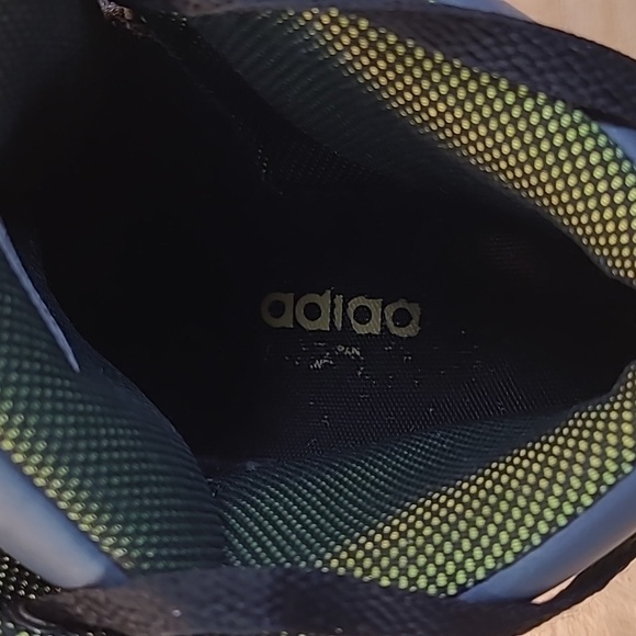 Adidas Mens Grey/Yellow High Top Sneakers - Picture 10 of 10